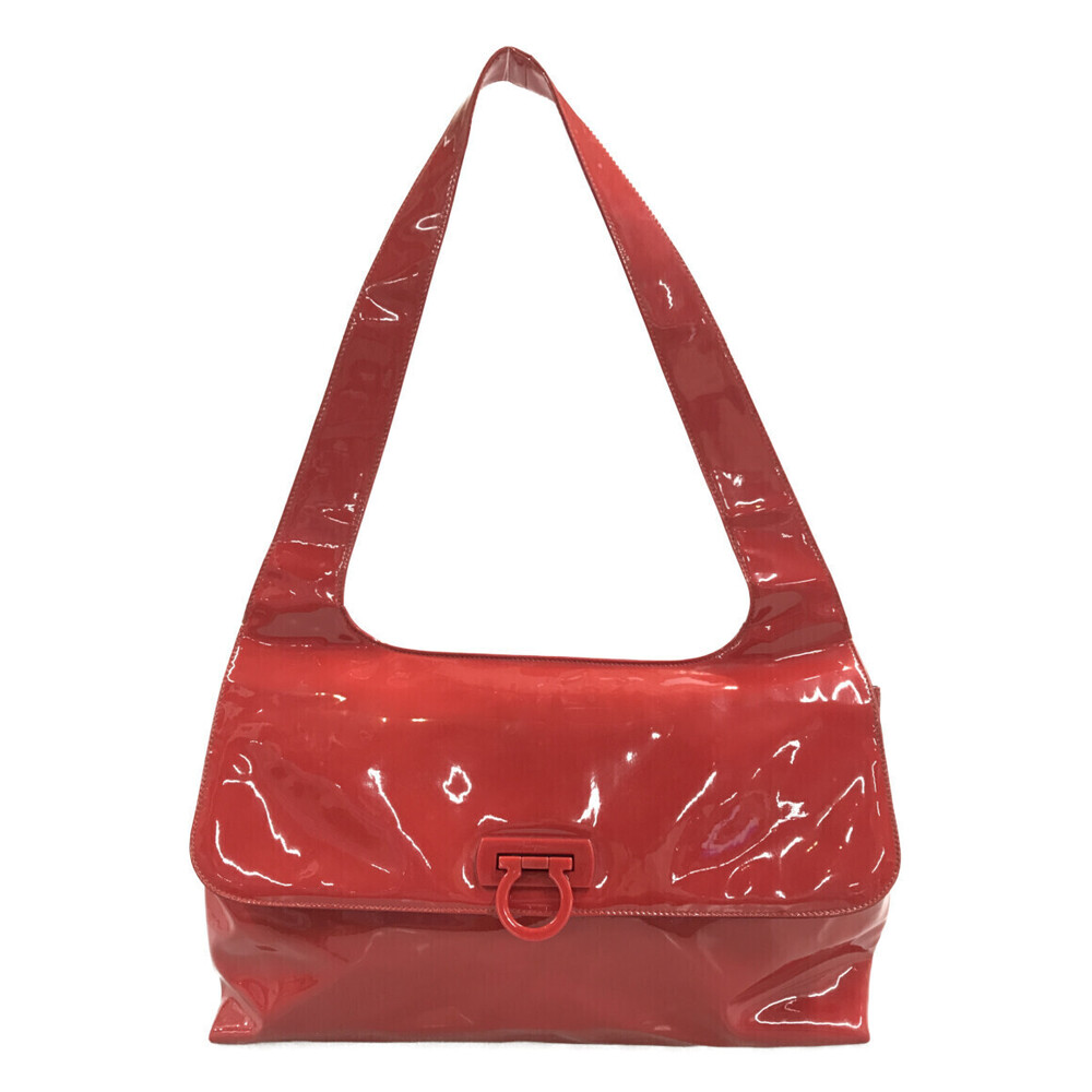 Salvatore Ferragamo Gancini Enamel One Shoulder Hobo Bag